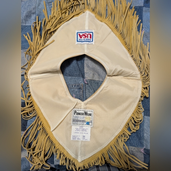 Western Fringe Leather Boho Collar - Picture 5 of 8